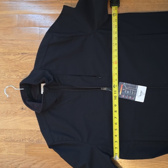 ST. JOHN'S BAY BRAND MEN'S BLACK FRONT ZIPPERED JACKET COAT SIZE XL - Picture 12 of 16